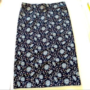 LOFT | NWT Floral Stretch Pencil Skirt